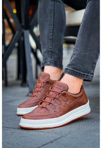 Ch040 Cbt C-rey Chaussures de marche pour hommes en blanc noir marron - Product Image 4