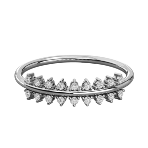 Round Cut Diamond Wedding Band - Product Image 1