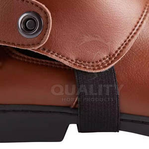 Chaps d'équitation en cuir personnalisables élégants et fonctionnels pour les cavaliers professionnels Chaps d'équitation - Product Image 4