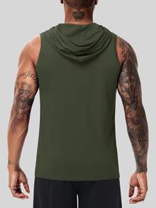 เสื้อฮู้ดดี้แขนกุดผู้ชาย ดีไซน์ทันสมัย ผ้าทนทาน เหมาะสำหรับออกกำลังกายและกิจกรรมกลางแจ้ง - Product Image 4