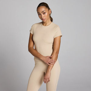 เสื้อโยคะผู้หญิงไซส์ใหญ่ แบบกลับด้านได้ น้ำหนักเบา ไร้ตะเข็บ แขนสั้น สำหรับออกกำลังกาย วิ่ง ฟิตเนส ระบายอากาศได้ดี - Product Image 3