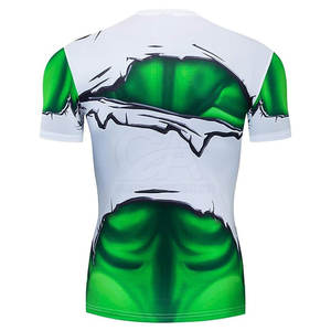 Concevez vos propres hommes Compression T-shirts tenue décontracté Logo personnalisé fait hommes Compression T-shirts - Product Image 3