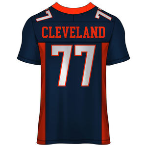 Maillot de football américain à manches courtes pour hommes de la meilleure qualité Maillot de football confortable imprimé respirant pour hommes - Product Image 6