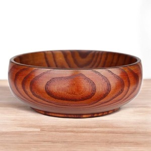 Bol en bois massif fait main de haute qualité, durable, naturel, élégant, écologique, passe au lave-vaisselle, personnalisable, essentiels pour la salle à manger - Product Image 1