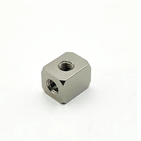 Type Cuivre Nickelé Métal Micro Connecteur Air Rectangle M5 Filetage Filetage Interne Té Filetage Interne Quatre Voies M5/M6