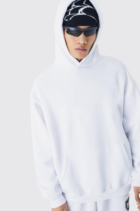 Wholesale Custom Unisex Winter Jogger Tracksuit Set Heavyweight Two Piece Activewear with Hooded Top and Tapered Pants - Product Image 3