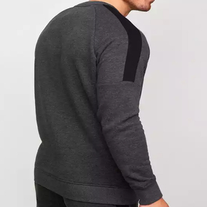 Pull ras du cou en molleton de coton lourd pour hommes Sweat-shirt vierge de grande taille avec capuche à l'intérieur Sweat-shirt - Product Image 5