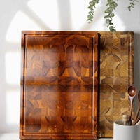 Top Verkoop Mooie Acacia Hout Hakken Blokken Snijplanken Met Sap Groef En Voedsel Opslag Custom Logo Oem Aanvaardbaar