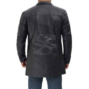 Abrigo de Cuero de Estilo Moderno para Hombre, Hecho con Material de Primera Calidad para Comodidad Invernal, Disponible en Color y Talla Personalizados - Product Image 2