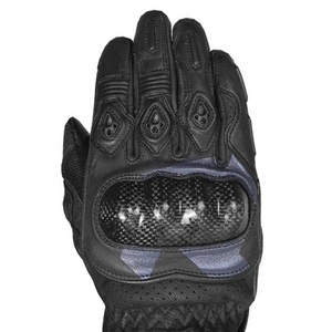 Gants de sport en cuir véritable pour hommes, longs et compatibles avec l'écran tactile, équipement de protection pour la course de rue pour l'hiver - Product Image 4