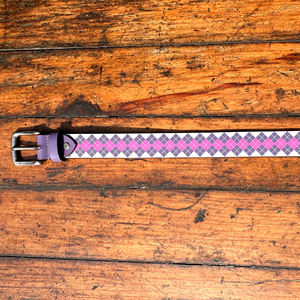 Cinturón de cuero genuino de moda pesado con estampado de zinc antiguo Longitud personalizada Diseño cúbico de calidad premium para hombres y mujeres - Product Image 4