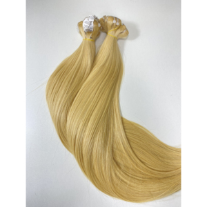 Mejor Precio Hot Trending Timehair Alta calidad Rubio Color claro Extensiones de cabello Remy vietnamita Bonestraight Machine Double - Product Image 1