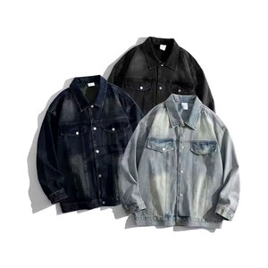 Nouveau modèle Veste en jean grande taille pour hommes Veste en jean décontractée à séchage rapide Service OME Veste en jean personnalisée - Product Image 1