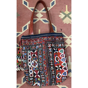 Sac JAT BAG - Sac de mode bohème Sunrise avec une seule poignée, doublure en PU, motif géométrique, fermeture ouverte - pour l'été, l'hiver, le printemps, l'automne - Product Image 5