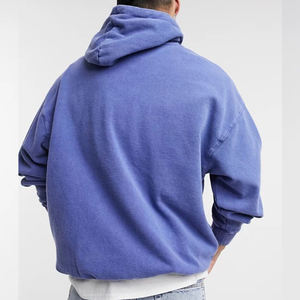 Sudaderas CON CAPUCHA DE 400gsm, ropa de calle de alta calidad, sudaderas con capucha con hombros caídos, sudaderas con capucha de lana en blanco de talla grande para hombre - Product Image 3