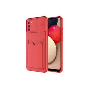 Netzy for Samsung for Galaxy A02S Safa Kartix Red Back Cover Protective Silicone Electroplate Craft Soft TPU for A53 A34 A24 A22 - Product Image 1