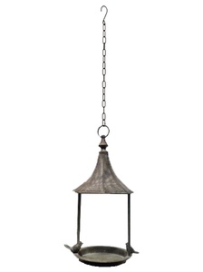 Alimentador de pájaros de Metal colgante Vintage, decoración de jardín al aire libre, construcción de hierro duradero, alimentador de semillas de pájaros salvajes resistente a la intemperie - Product Image 5