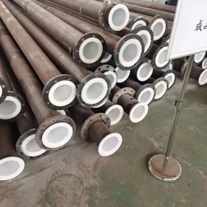 Tuyau en acier rond non allié laminé à chaud, doublé de PTFE, pour application d'engrais chimiques, norme GB - Product Image 1