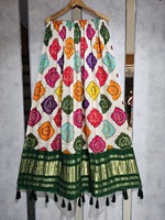 Dupatta en soie Gaji pure viscose, longueur de 2,50 mètres, douceur premium et brillance élégante avec des détails complexes, disponible