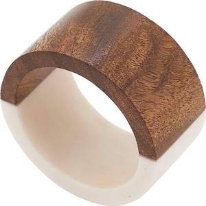 Rond de serviette en métal de haute qualité fait à la main concepteur en gros porte-mouchoirs couleur noir et or rond de serviette en métal décoratif - Product Image 3