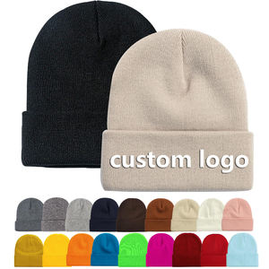 Fabricants en gros de bonnets d'hiver de luxe personnalisés en polyester 100% avec logo brodé, tricot de qualité supérieure pour hommes et femmes - Product Image 2