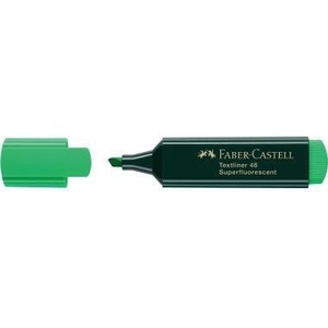 Green Chisel Tip Highlighter Set-Faber-Castell Textliner 48 <b>Refill</b> Highlighters 1-5mm - Product Image 1