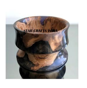 Vente directe d'usine Table à manger pièce maîtresse décorative personnalisée bois résine nouveau Design Art décor petit bol vaisselle bol - Product Image 4