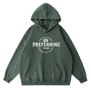 Sudadera con capucha lavada con ácido superventas, ropa informal, sudaderas con capucha lavadas con ácido Sun Fad de manga larga con diseño de logotipo serigrafiado - Product Image 3