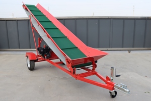 Transportador de correa movible ATV con <span class=keywords><strong>rueda</strong></span> <span class=keywords><strong>Jockey</strong></span> para leña 3m de altura 6.5hp arrancador de retroceso Transportador de correa de leña - Product Image 6