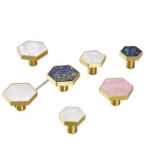 Poignées de meubles écologiques en résine, bouton de tiroir de cuisine à trou unique - Product Image 5