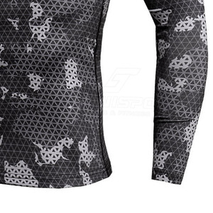 Vêtements d'été pour hommes Logo personnalisé T-shirts Respirant T-shirts à manches longues de compression grande taille pour hommes - Product Image 6