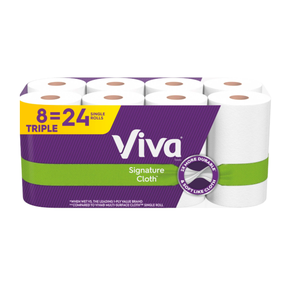 Toallas de papel de tela Viva Signature, tamaño de tarea, doce rollos familiares, la venta a granel más barata, fuerte y duradera - Product Image 4