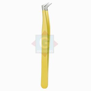 Pinzas de extensión de pestañas de acero inoxidable personalizadas de alta calidad, herramienta para extensiones de pestañas y maquillaje - Product Image 2