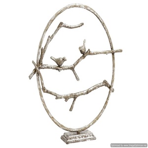 Escultura Metálica Semicircular de Diseño Moderno en Color Negro para Decoración de Hogar, Hotel y Restaurante - Product Image 6