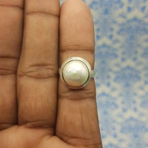แหวนเงินแท้925ไข่มุกน้ำจืดน้ำหนักเบาแหวนโบโฮสำหรับช่างฝีมือครบรอบ - Product Image 6
