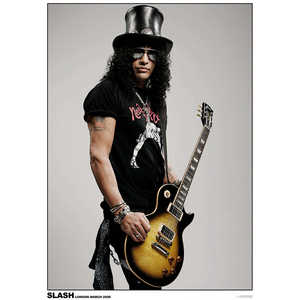 Póster de Guns N' Roses de estilo moderno con la imagen de Slash en Londres, marzo de 2008, para decoración de pared - Product Image 1