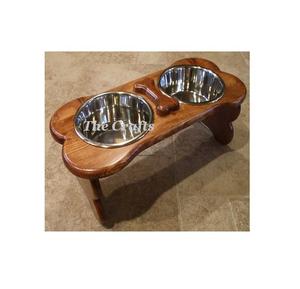 Stainless Steel Cat Food <b>Bowls</b> With <b>Wooden</b> And Iron <b>Stand</b> Customized Size And Shape <b>Dog</b> <b>Bowls</b> At Lowest Price - Product Image 4