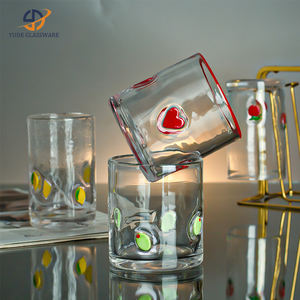 Vajilla de Vidrio con Calcomanías Florales Vintage <span class=keywords><strong>al</strong></span> por Mayor para Té, Café, Leche, Bar, Hogar y Cocina - Product Image 3