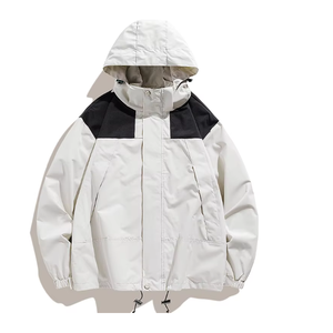Venta caliente pareja al aire libre Sprint chaqueta impermeable a prueba de viento desmontable Cap Trending Sprint Top para hombres - Product Image 6