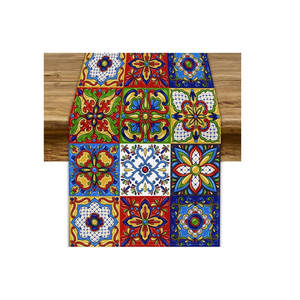 Nueva llegada del exportador indio 100% camino de mesa de comedor de algodón logotipo personalizado bordado con técnicas tejidas - Product Image 3