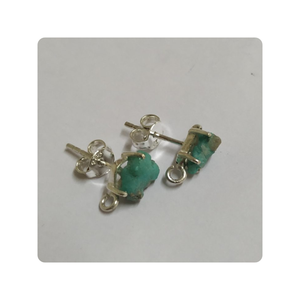 Lapislázuli natural rugoso con conectores de piedras preciosas de bisel de plata esterlina galvanizada de plata 925 para la fabricación de joyas - Product Image 3