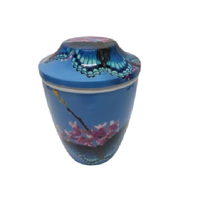 Küçük miktarlarda küller için yüksek kalite Modern Metal Urn 56.02 kübik inç 50 ml kapasiteli sağlam güvenli dişli kapak cenaze - Product Image 1
