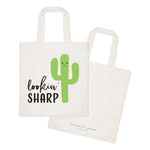 Eco-Friendly Cotton Canvas Tote Bag Daily Use Medium Heat Transfer Cartoon Letter Screen for Advertising Gift Lookin' Sharp! - Product Image 2