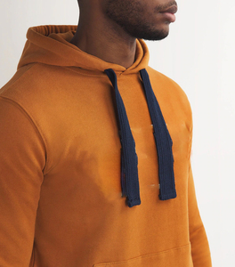 Sweat à capuche décontracté en molleton pour hommes avec poche kangourou et cordon de serrage - Product Image 6