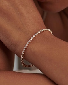 Brazalete Ovalado con Diamantes Incrustados, 1.39 Ct, Diamante Natural Color G-H, Claridad VS-SI, Oro Sólido de 14K, Diseño Artesanal, Pieza de Joyería - Product Image 1