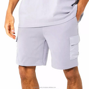 Ensemble deux-pièces d'été décontracté pour hommes Survêtement en tricot respirant avec logo personnalisé imprimé T-shirt à manches courtes et short - Product Image 4