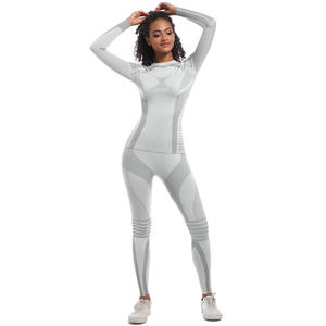<b>Womens</b> Sports Underwear <b>Ski</b> Suit Sweat Wicking Compression Quick Dry <b>Base</b> <b>Layer</b> Set Spandex/Nylon Windbloc Anti-bacterial - Product Image 5