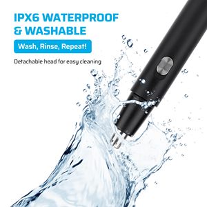 Tondeuse à poils de nez professionnelle 4-en-1 pour hommes, sans douleur, rechargeable par USB, étanche IPX6, facile à utiliser - Produit en plastique pour la maison - Product Image 1