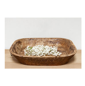 Natural Wood dough decorative Bowl Farmhouse Wooden Hand <b>Carved</b> Bowl Wood Dough Bowl for <b>Candle</b> Dough for <b>Candle</b> Making - Product Image 6