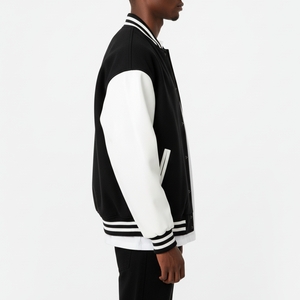 Chaqueta de Béisbol Vintage de Primera Calidad en Oferta, Chaqueta de Invierno para Hombre con Logotipo Bordado, Estilo Urbano, Mangas de Lona, Estilo Universitario - Product Image 6